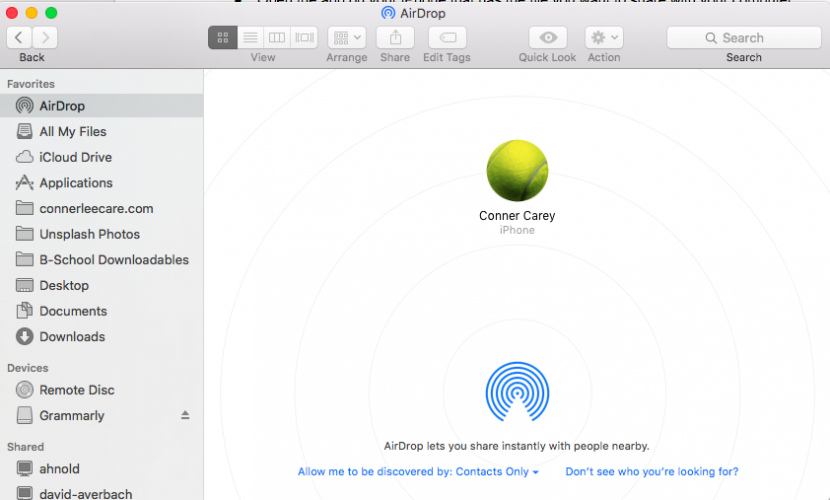 Airdrop For Mac
